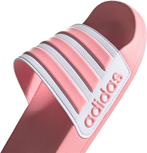 roze adidas badslippers dames